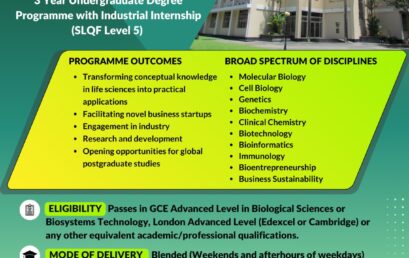 2nd Intake of BSc in Molecular Biology and Bio-entrepreneurship (external degree)