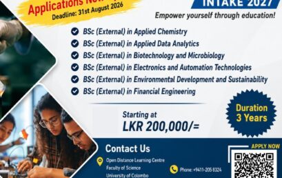 External Degree Programmes – 2027 Intake – Call for Applications